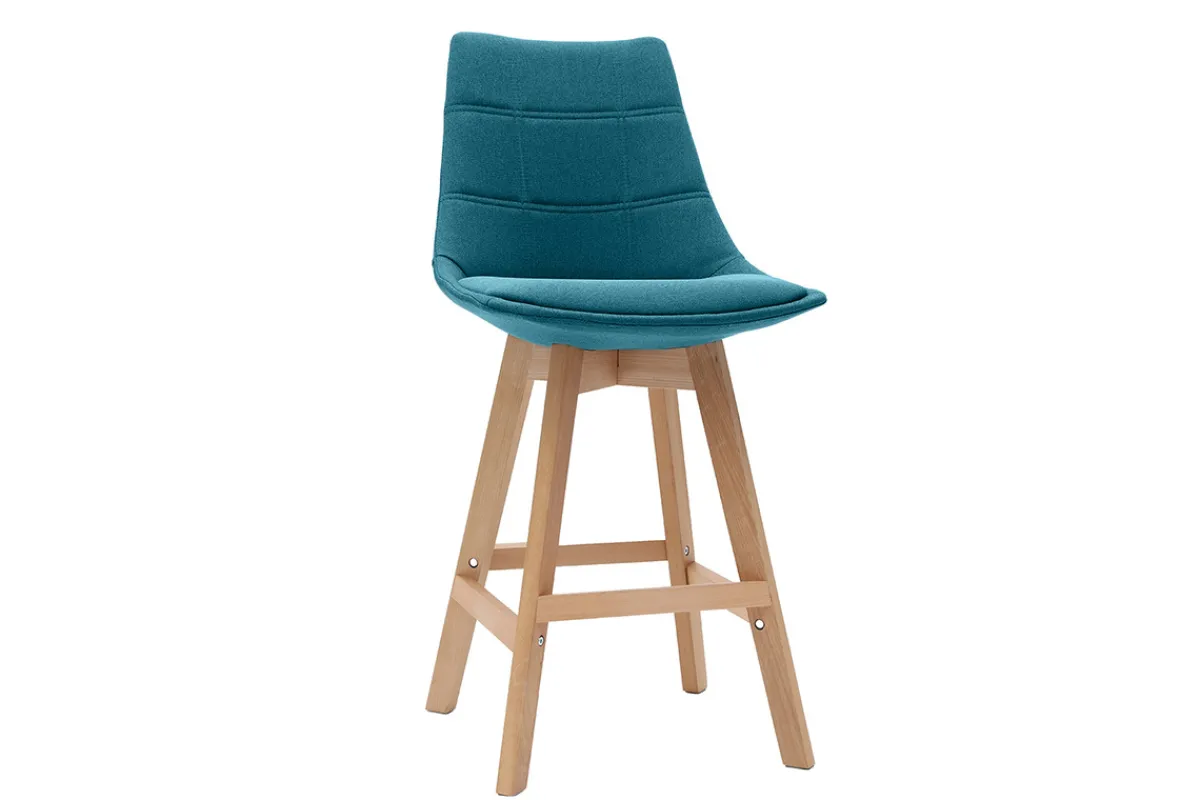 Miliboo Barhocker skandinavisch Blaugrün 65 cm (2er-Set) MATILDE* Barhocker
