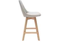 Miliboo Barhocker skandinavisch Hellgrau 65 cm (2er-Set) MATILDE* Barhocker