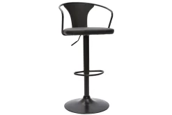 Miliboo Barhocker verstellbar schwarz BECKETT* Barhocker