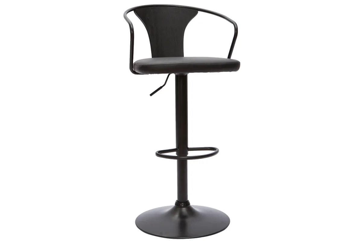 Miliboo Barhocker verstellbar schwarz BECKETT* Barhocker