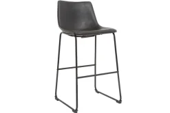 Miliboo Barhocker Vintage PU Schwarz 73 cm 2er Set NEW ROCK* Barhocker