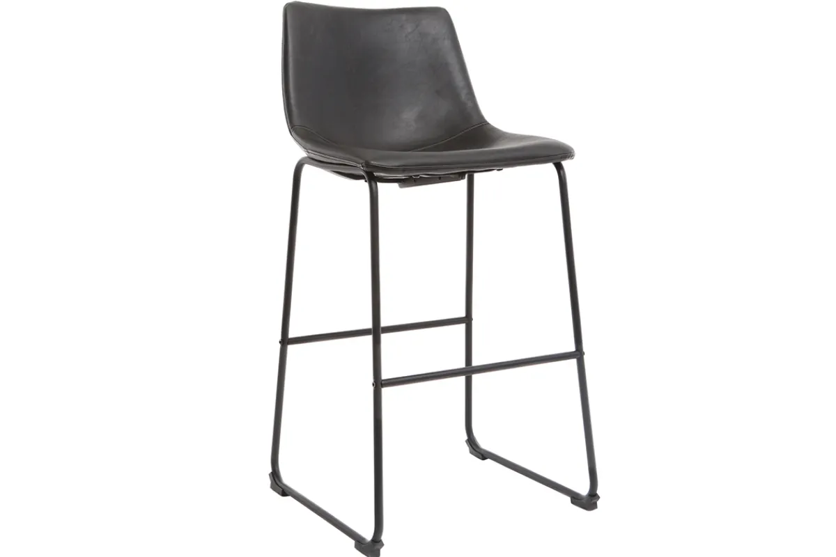 Miliboo Barhocker Vintage PU Schwarz 73 cm 2er Set NEW ROCK* Barhocker