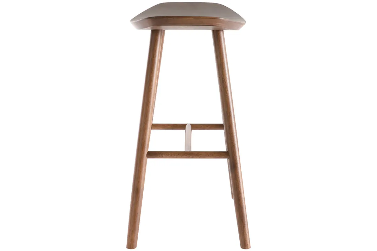 Miliboo Barhocker walnussfarben H65 cm (2er-Set) DEMORY* Barhocker