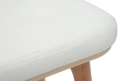 Miliboo Barhocker weiß und helles Holz 65 cm (2er-Set) GRAMMA* Barhocker