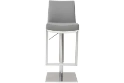 Miliboo Barhocker zeitgenössisches Design Metall und PU Weiß - KYLE* Barhocker