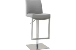 Miliboo Barhocker zeitgenössisches Design Metall und PU Weiß - KYLE* Barhocker