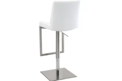 Miliboo Barhocker zeitgenössisches Design Metall und PU Weiß - KYLE* Barhocker