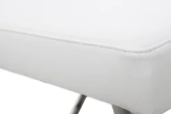 Miliboo Barhocker zeitgenössisches Design Metall und PU Weiß - KYLE* Barhocker