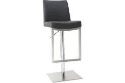 Miliboo Barhocker zeitgenössisches Design - Metall und PU Schwarz - KYLE* Barhocker