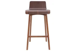 Miliboo Barstuhl aus dunklem Holz 65 cm BALTIK* Barhocker