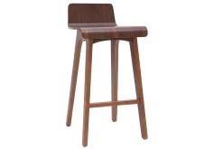 Miliboo Barstuhl aus dunklem Holz 65 cm BALTIK* Barhocker