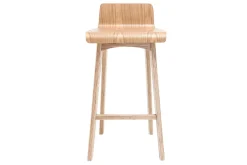 Miliboo Barstuhl aus Holz - 65 cm - skandinavisch - BALTIK* Barhocker