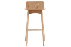 Miliboo Barstuhl aus Holz - 65 cm - skandinavisch - BALTIK* Barhocker