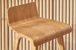 Miliboo Barstuhl aus Holz - 65 cm - skandinavisch - BALTIK* Barhocker