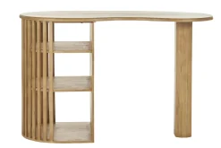 Miliboo Bartisch mit Ablagefächern aus massivem Mangoholz H90 cm LOBIO* Bartische/ Bar
