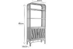 Miliboo Bücherregal aus Rattan H180 cm GALON* Bücherregale|Bücherregale