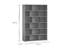 Miliboo Bücherregal Eiche B 140 cm EPURE* Bücherregale|Bücherregale