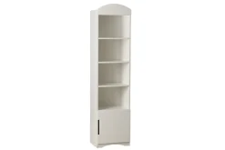 Miliboo Bücherregal Kinderzimmer weiß 3 Regale und 1 geschlossene Nische ANTONIN*Kinder Bücherregale|Bücherregale