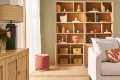 Miliboo Bücherregal mit hellem Eichenholzfinish B92 cm NAGANO* Bücherregale|Bücherregale