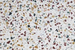 Miliboo Beistelltisch rund Terrazzo und goldfarbenes Metall D40 cm MEZZO* Beistelltische