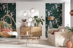 Miliboo Beistelltischchen EVY aus weißem Marmor und Mangoholz (2 Stück)* Couchtische