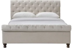 Miliboo Bett 2 Personen 160 cm x 200 cm Samt RILEY* Betten Für Erwachsene