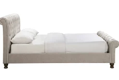 Miliboo Bett 2 Personen 160 cm x 200 cm Samt RILEY* Betten Für Erwachsene