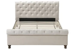 Miliboo Bett 2 Personen 160 cm x 200 cm Samt RILEY* Betten Für Erwachsene