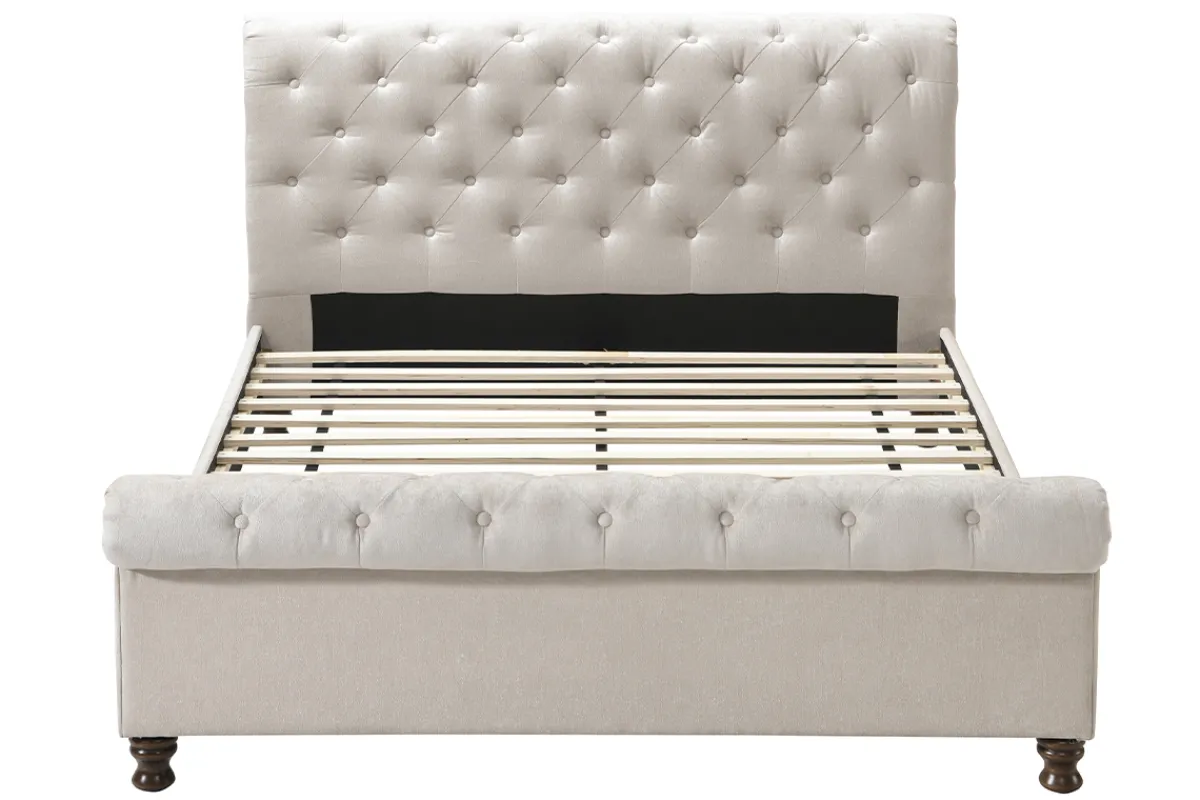 Miliboo Bett 2 Personen 160 cm x 200 cm Samt RILEY* Betten Für Erwachsene