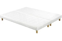 Miliboo Bett 180 x 200 cm Boxspring und Memory-Foam-Matratze BENJI* Betten Für Erwachsene|Matratzen