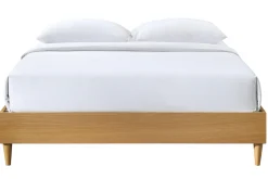 Miliboo Bett für Erwachsene 160 x 200 cm mit Bettkasten aus hellem Holzfurnier AYO* Betten Für Erwachsene