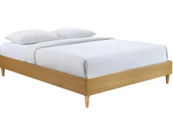 Miliboo Bett für Erwachsene 160 x 200 cm mit Bettkasten aus hellem Holzfurnier AYO* Betten Für Erwachsene