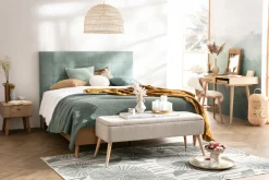 Miliboo Bett für Erwachsene 160 x 200 cm mit Bettkasten aus hellem Holzfurnier AYO* Betten Für Erwachsene