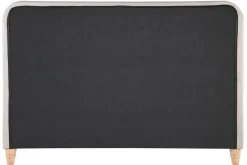 Miliboo Bett gepolstert Stoff Beige 160 x 200 cm KRISTEN* Betten Für Erwachsene