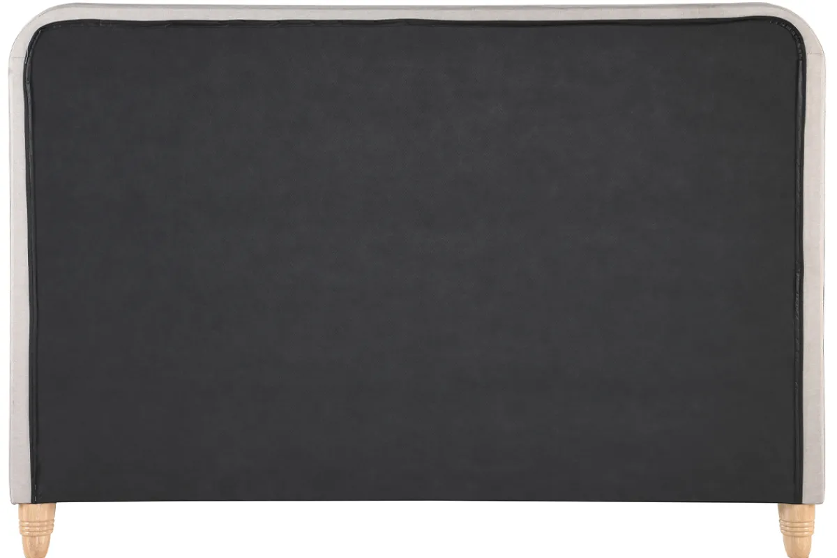 Miliboo Bett gepolstert Stoff Beige 160 x 200 cm KRISTEN* Betten Für Erwachsene