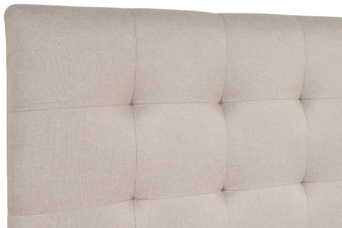 Miliboo Bett mit Schubladen 160x200 cm in beigem Stoff RENO* Betten Für Erwachsene