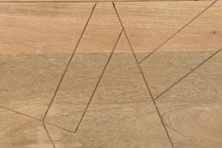 Miliboo Bettkopfteil aus massivem Mangoholz graviert B165 cm LINIUM* Bett-kopfteile