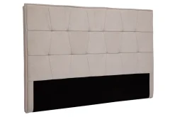 Miliboo Bettkopfteil beiger Stoff mit Samteffekt L170 cm SUKA* Bett-kopfteile