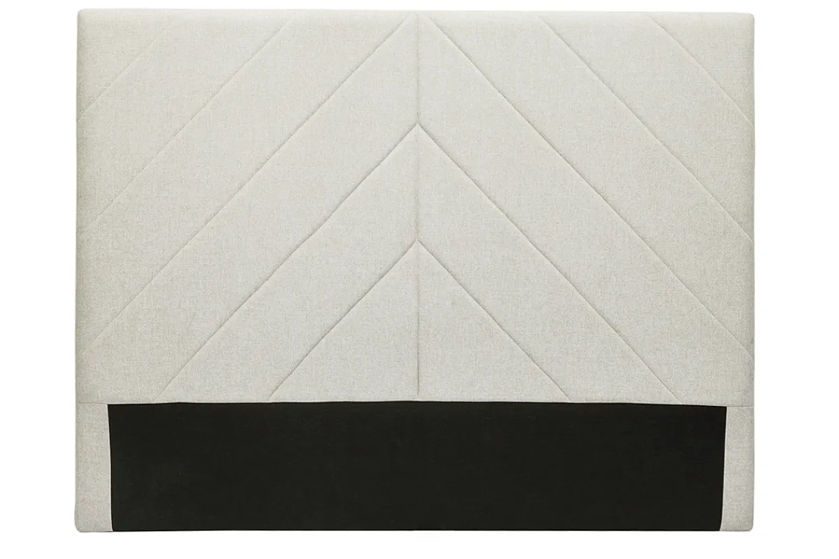 Miliboo Bettkopfteil beiger Stoff mit Samteffekt B160 cm AVAH* Bett-kopfteile