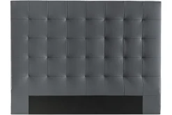 Miliboo Bettkopfteil Dunkelgrau gepolstert 160 cm HALCIONA* Bett-kopfteile