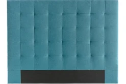 Miliboo Bettkopfteil, gepolstert, aus blaugrünem Stoff, 140 cm HALCIONA* Bett-kopfteile