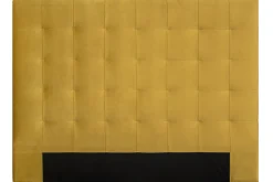 Miliboo Bettkopfteil, gepolstert, aus senfglebernem Stoff, 160 cm HALCIONA* Bett-kopfteile