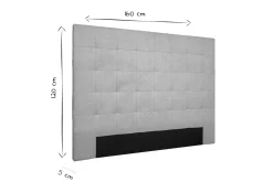 Miliboo Bettkopfteil, gepolstert, aus lagunengrünerem Stoff, 160 cm HALCIONA* Bett-kopfteile