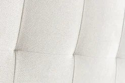 Miliboo Bettkopfteil gepolstert beigefarbener Stoff 140 cm HALCIONA* Bett-kopfteile
