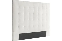 Miliboo Bettkopfteil gepolstert beigefarbener Stoff 160 cm HALCIONA* Bett-kopfteile