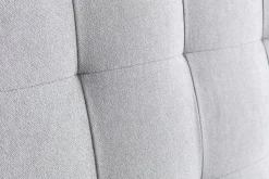 Miliboo Bettkopfteil gepolstert grauer Stoff 160 cm HALCIONA* Bett-kopfteile