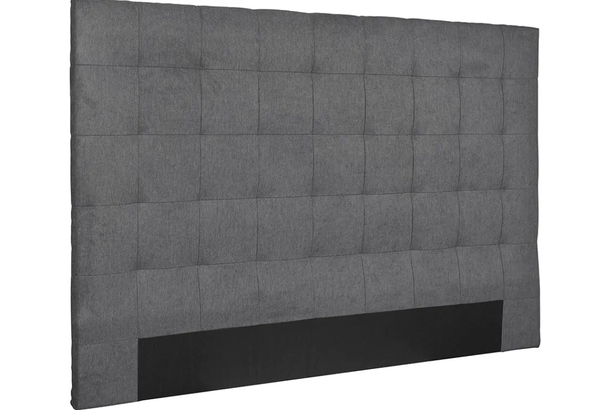 Miliboo Bettkopfteil gepolstert grauer Stoff 180 cm HALCIONA* Bett-kopfteile