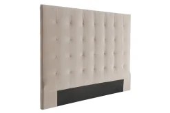Miliboo Bettkopfteil gepolstert in Taupe 160cm HALCIONA* Bett-kopfteile