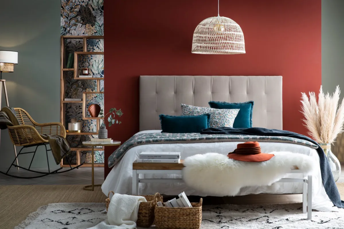 Miliboo Bettkopfteil gepolstert in Taupe 160cm HALCIONA* Bett-kopfteile
