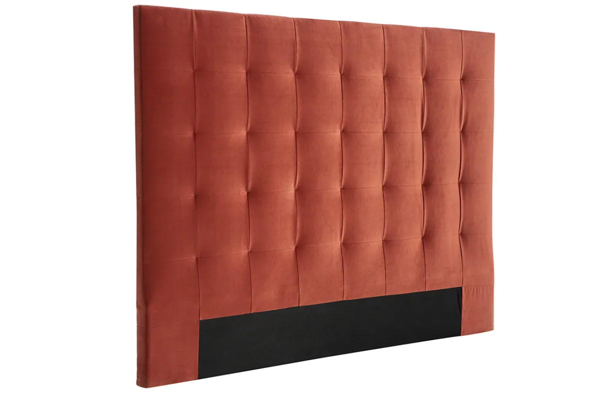 Miliboo Bettkopfteil gepolstert in Terrakotta 160cm HALCIONA* Bett-kopfteile